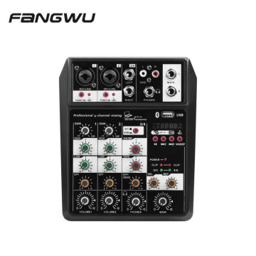 Mini Portable Professional Mixing Broadcast Console DJ-Mixer